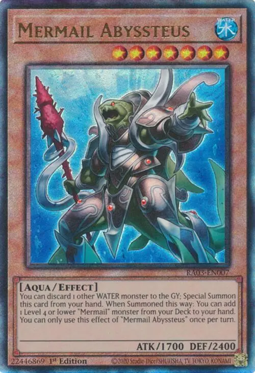 Mermail Abyssteus (Utr) [Ra03-En007] Prismatic Ultimate Rare 1