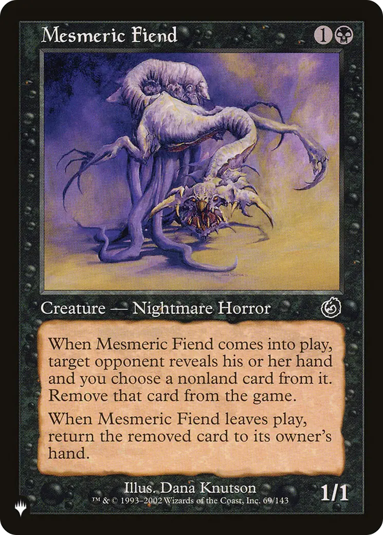 Mesmeric Fiend [The List] 1
