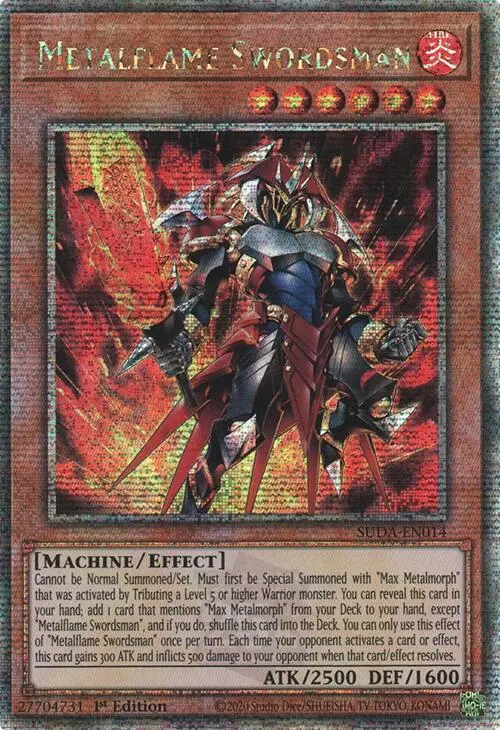 Metalflame Swordsman (Quarter Century Secret Rare) [Suda-En014] Quarter Century Secret Rare 1