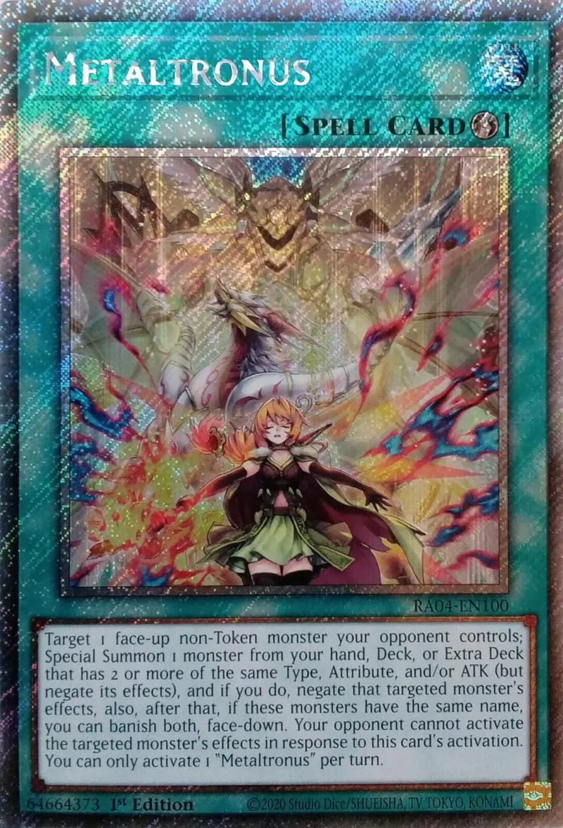 Metaltronus [Ra04-En100] Platinum Secret Rare 1