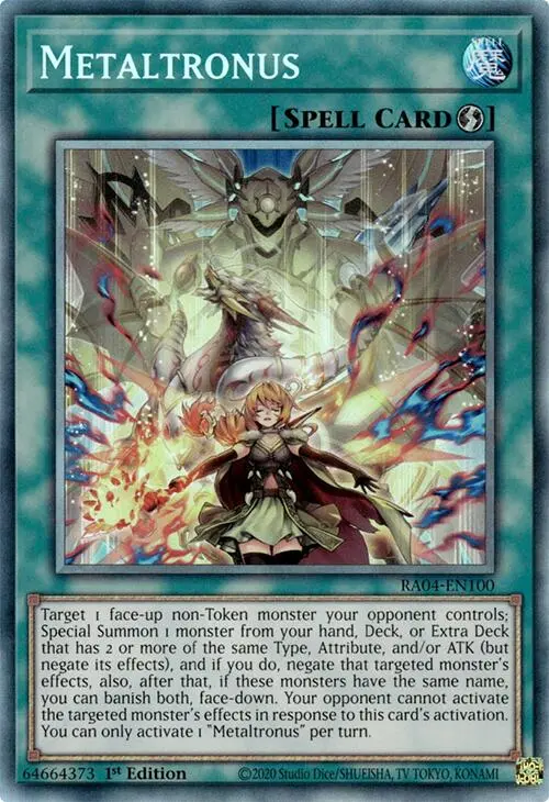 Metaltronus [Ra04-En100] Prismatic Collector's Rare 1