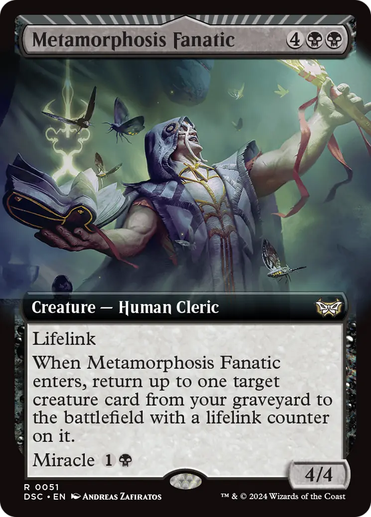Metamorphosis Fanatic (Extended Art) [Duskmourn: House Of Horror Commander] 1