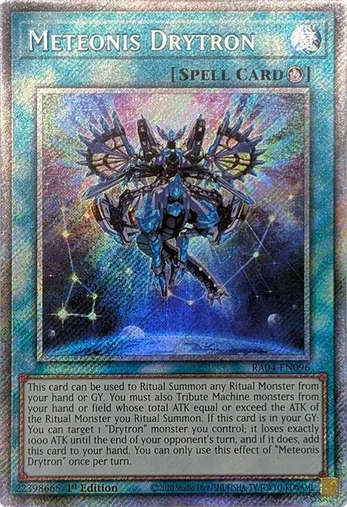 Meteonis Drytron [Ra04-En096] Platinum Secret Rare 1