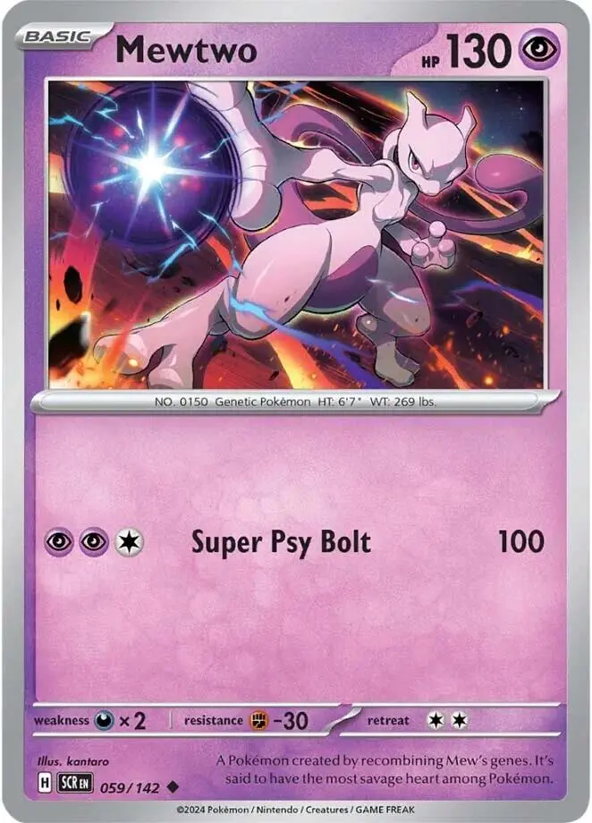 Mewtwo (059/142) [Scarlet & Violet: Stellar Crown] 1