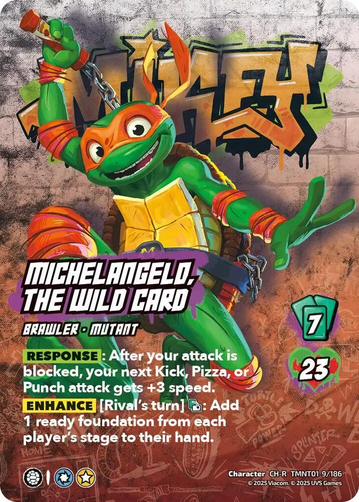 Michelangelo, The Wild Card - Teenage Mutant Ninja Turtles (Tmnt) 1