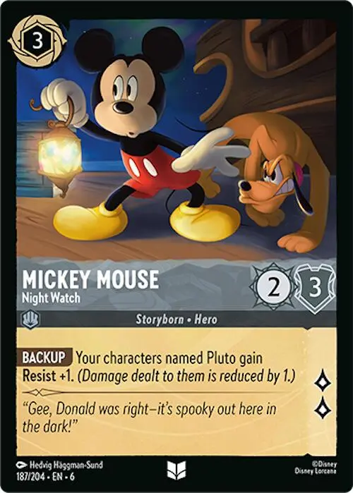 Mickey Mouse - Night Watch (187/204) [Azurite Sea] 1