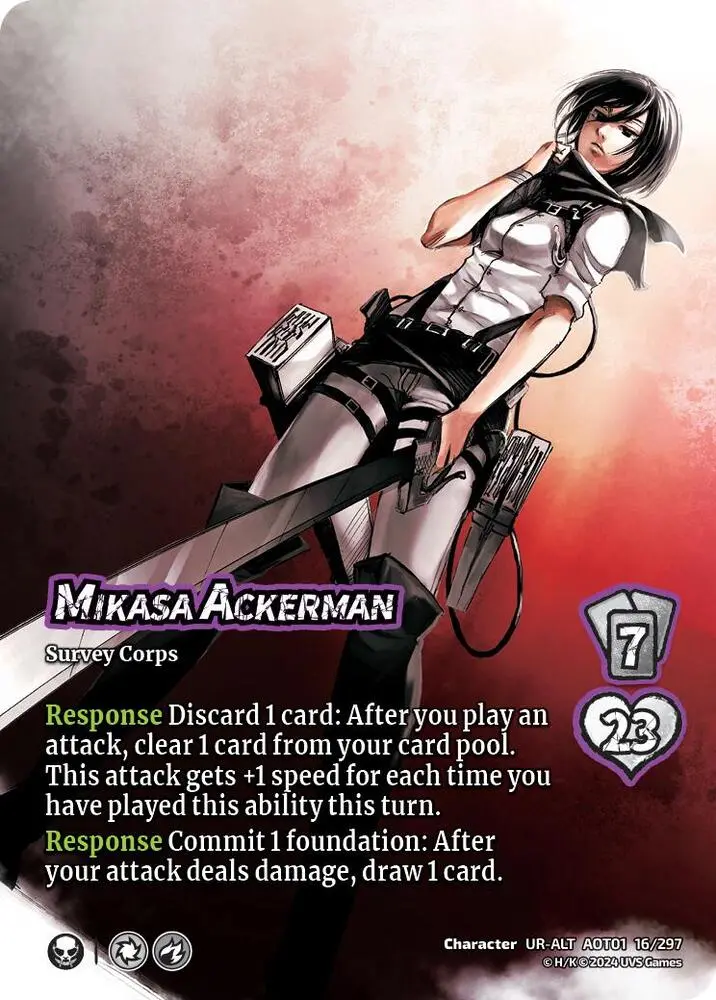 Mikasa Ackerman (Alternate Art) - Attack On Titan: Battle For Humanity (Aot1) 1