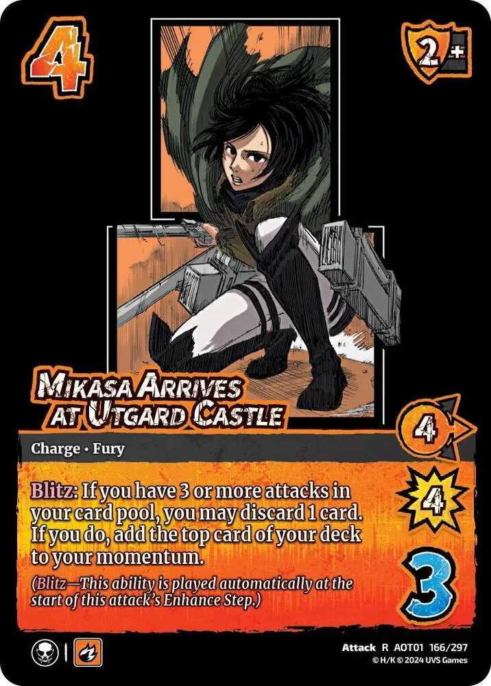 Mikasa Arrives At Utgard Castle - Foil 1