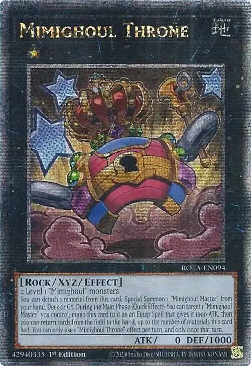 Mimighoul Throne (Quarter Century Secret Rare) [Rota-En094] Quarter Century Secret Rare 1