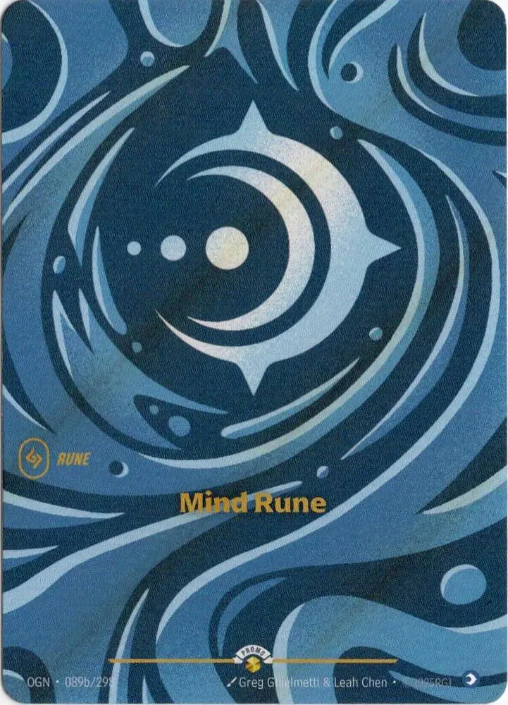 Mind Rune - Riftbound Organized Play Promotional Cards (Opp) 1