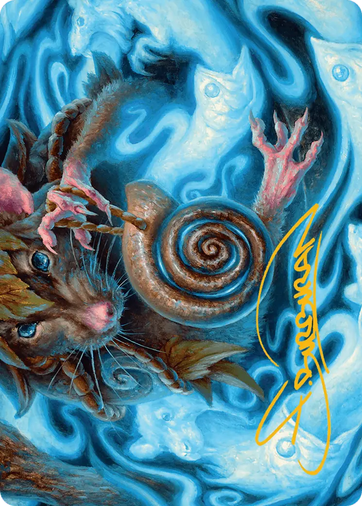 Mind Spiral Art Card (Gold-Stamped Signature) [Bloomburrow Art Series] 1