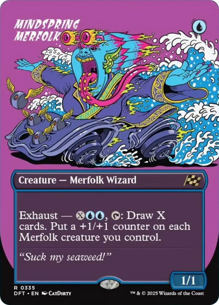 Mindspring Merfolk (Borderless) [Aetherdrift] 1