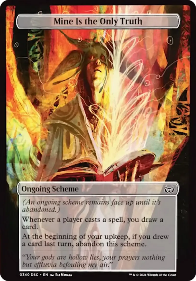 Mine Is The Only Truth (Full Art) [Duskmourn: Archenemy] 1