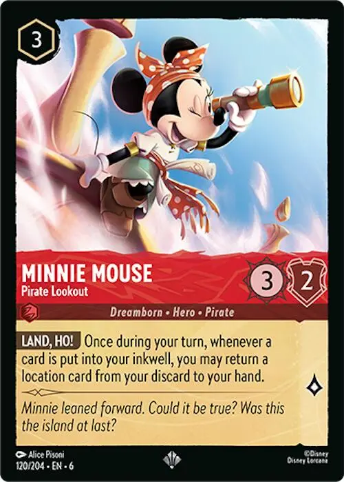 Minnie Mouse - Pirate Lookout (120/204) [Azurite Sea] 1