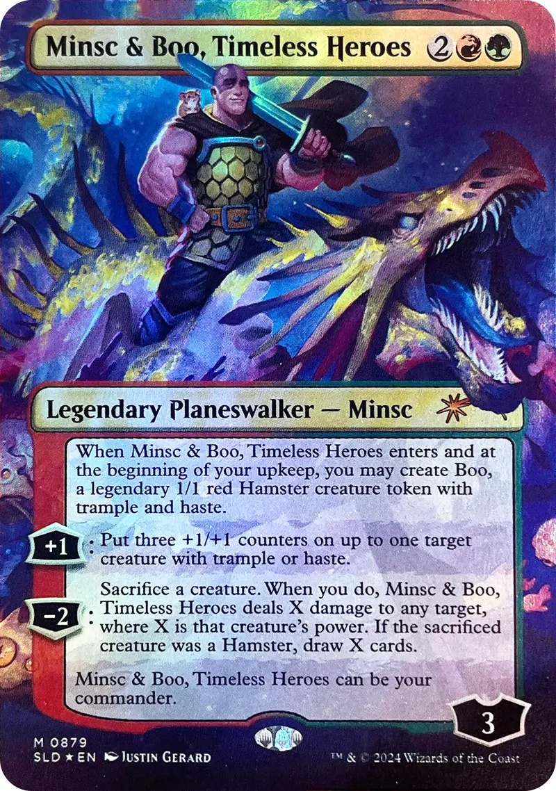 Minsc & Boo, Timeless Heroes (Rainbow Foil) [Secret Lair Drop Series] 1