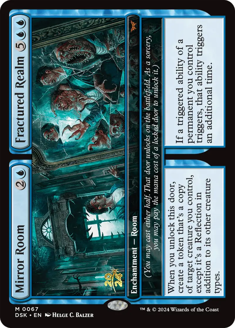 Mirror Room // Fractured Realm [Duskmourn: House Of Horror Prerelease Promos] 1