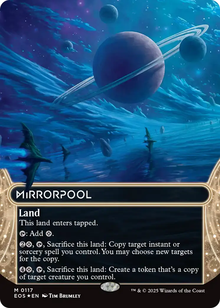 Mirrorpool (0117) (Borderless) (Galaxy Foil) [Edge Of Eternities: Stellar Sights] 1