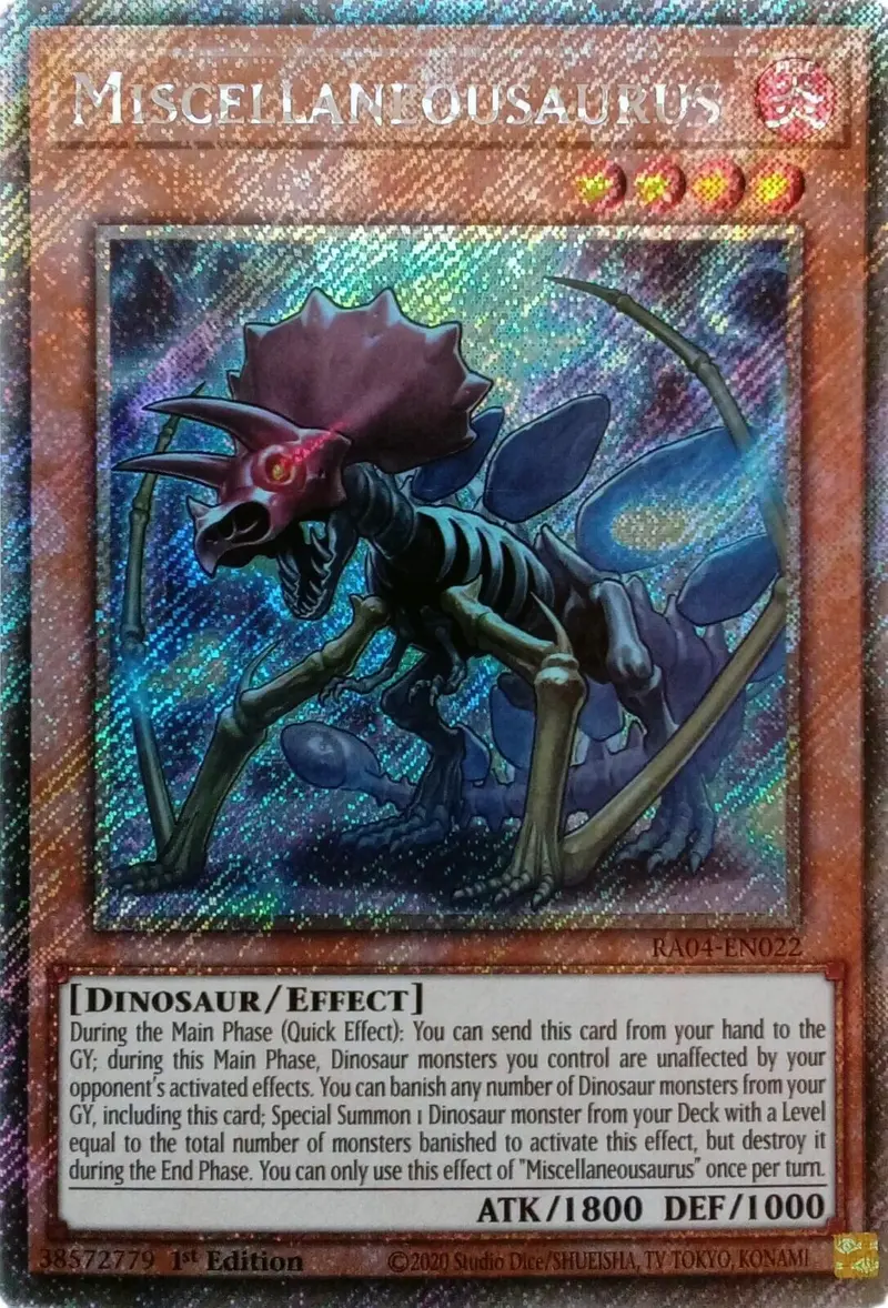Miscellaneousaurus [Ra04-En022] Platinum Secret Rare 1