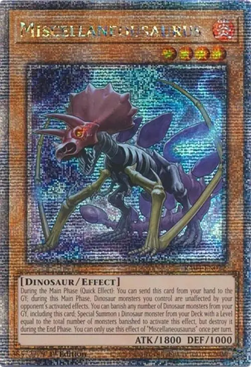 Miscellaneousaurus [Ra04-En022] Quarter Century Secret Rare 1