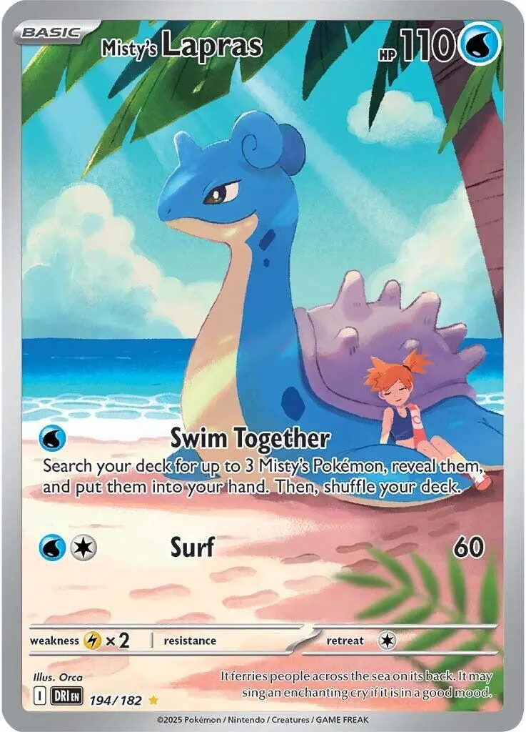 Misty's Lapras (194/182) [Scarlet & Violet: Destined Rivals] 1