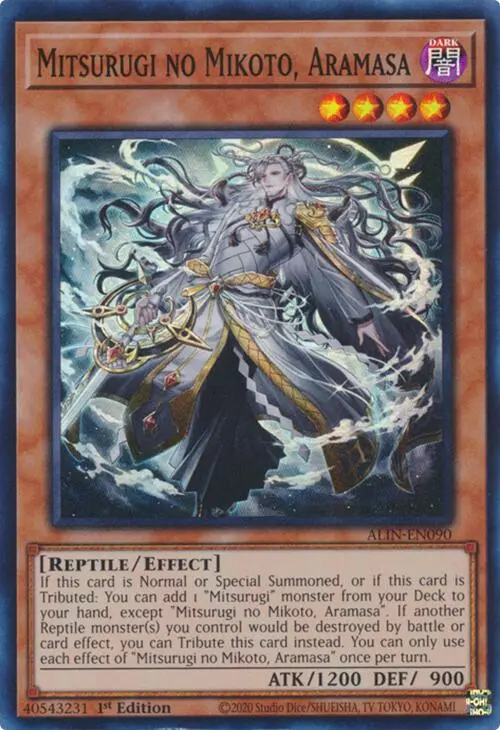 Mitsurugi No Mikoto, Aramasa [Alin-En090] Super Rare 1