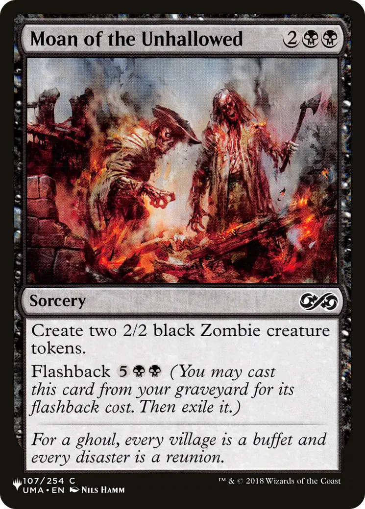 Moan Of The Unhallowed [The List] 1