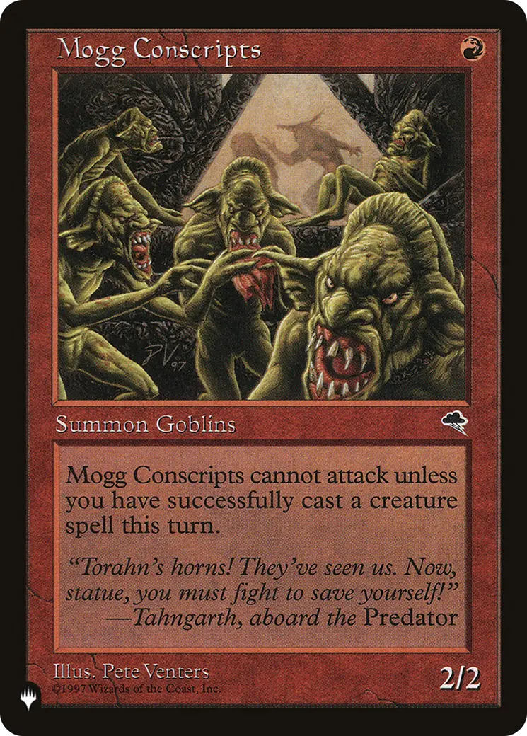 Mogg Conscripts [The List] 1