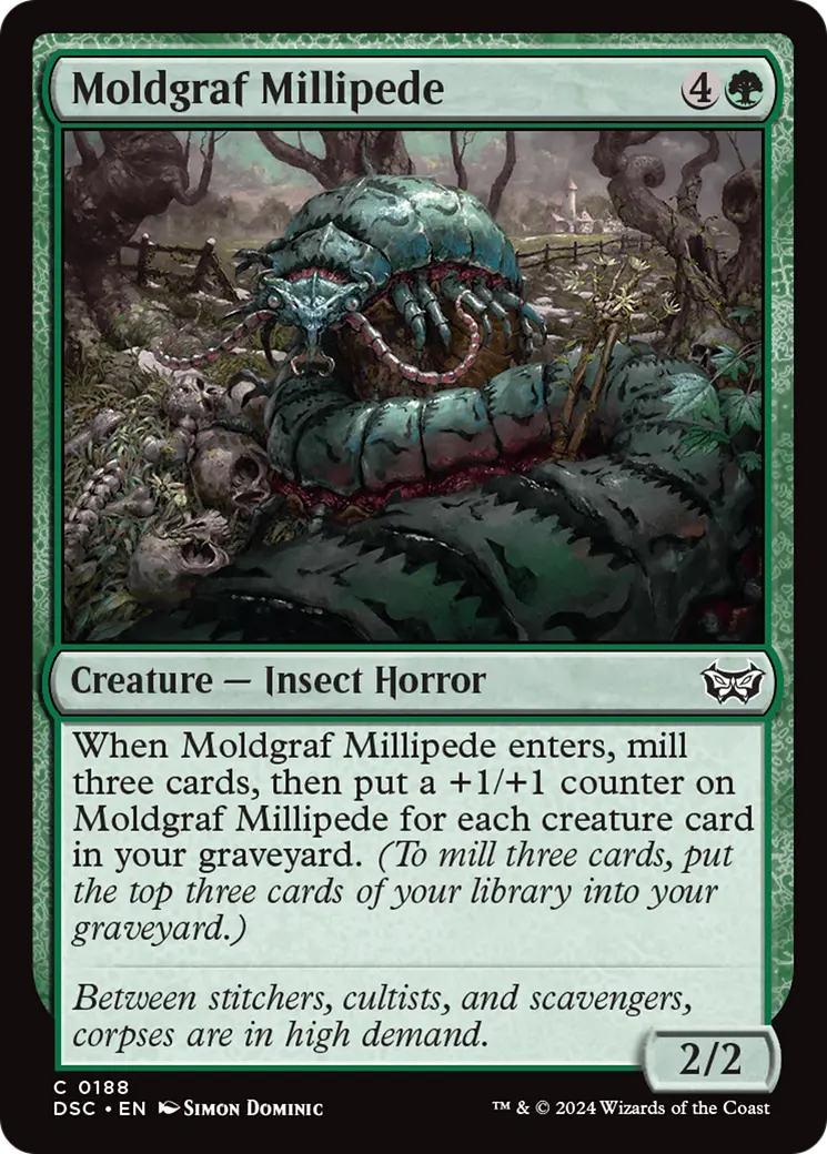 Moldgraf Millipede [Duskmourn: House Of Horror Commander] 1