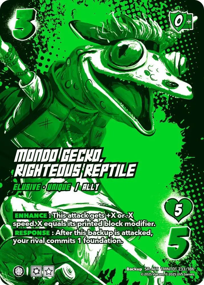 Mondo Gecko, Righteous Reptile (Alternate Art) - Teenage Mutant Ninja Turtles (Tmnt) 1