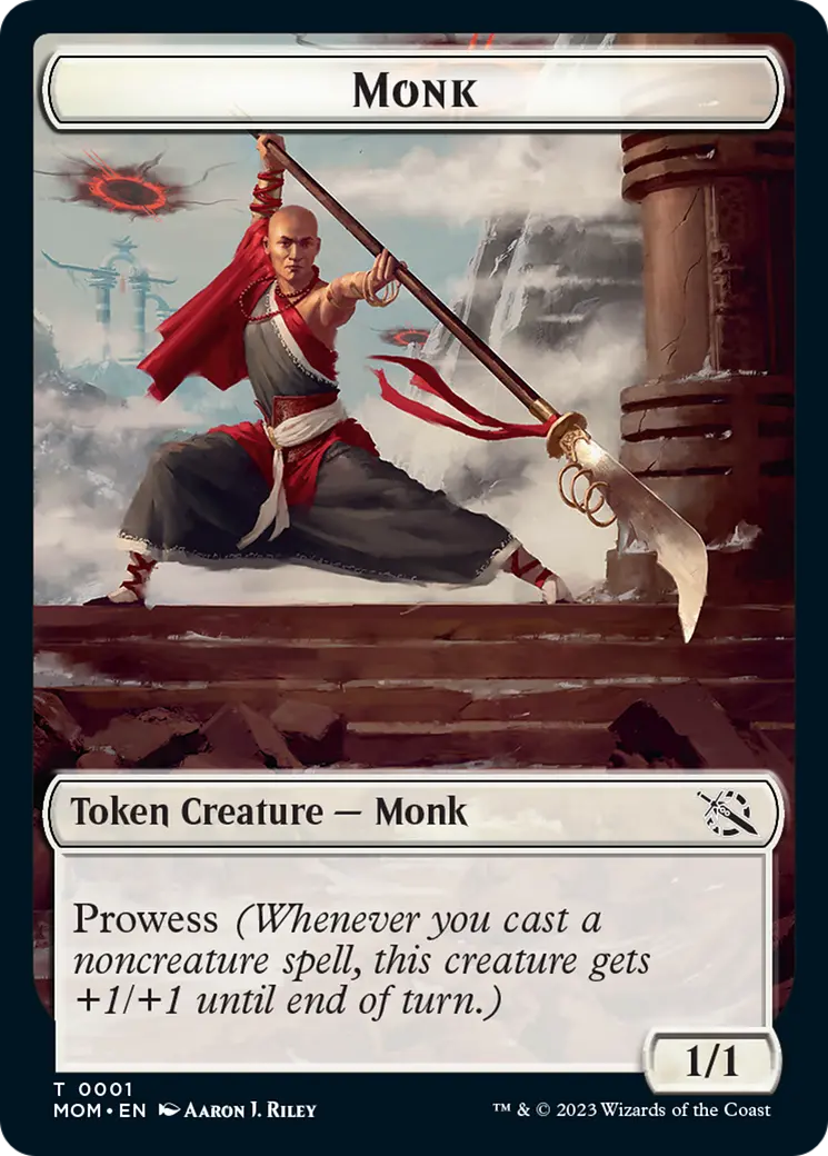 Monk // Kraken Double-Sided Token [March Of The Machine Tokens] 1