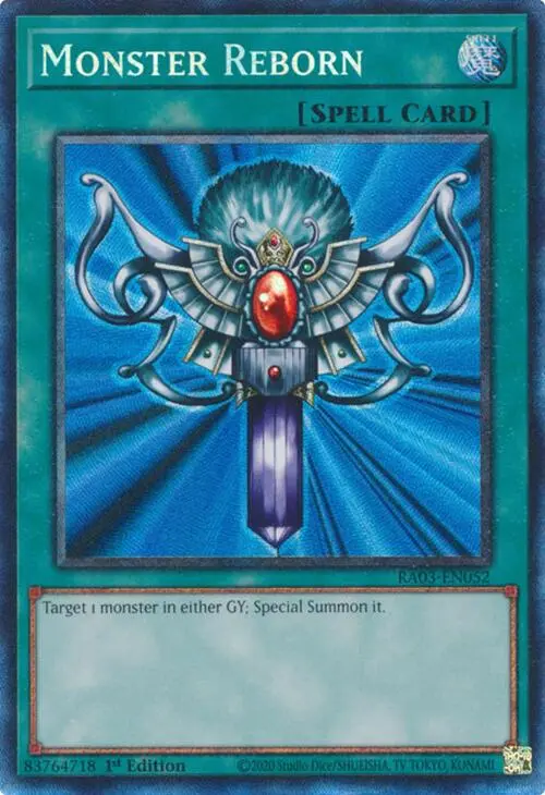 Monster Reborn (Cr) [Ra03-En052] Prismatic Collector's Rare 1