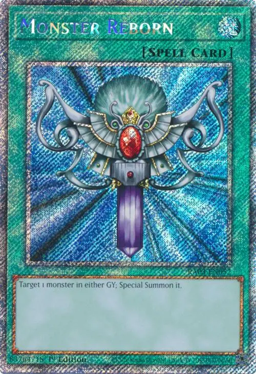 Monster Reborn (Platinum Secret Rare) [Ra03-En052] Platinum Secret Rare 1