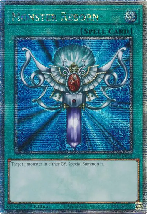 Monster Reborn (Quarter Century Secret Rare) [Ra03-En052] Quarter Century Secret Rare 1