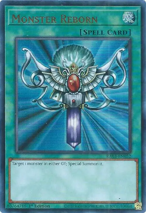 Monster Reborn (Ur) [Ra03-En052] Ultra Rare 1