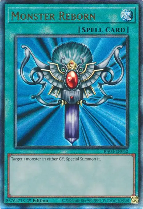 Monster Reborn (Utr) [Ra03-En052] Prismatic Ultimate Rare 1
