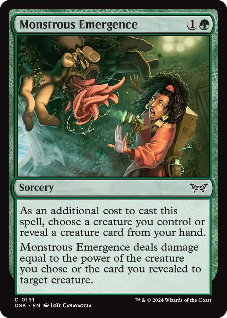 Monstrous Emergence [Duskmourn: House Of Horror] 1