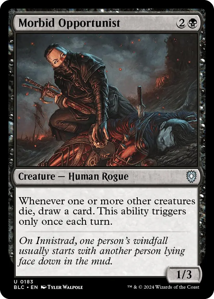 Morbid Opportunist [Bloomburrow Commander] 1