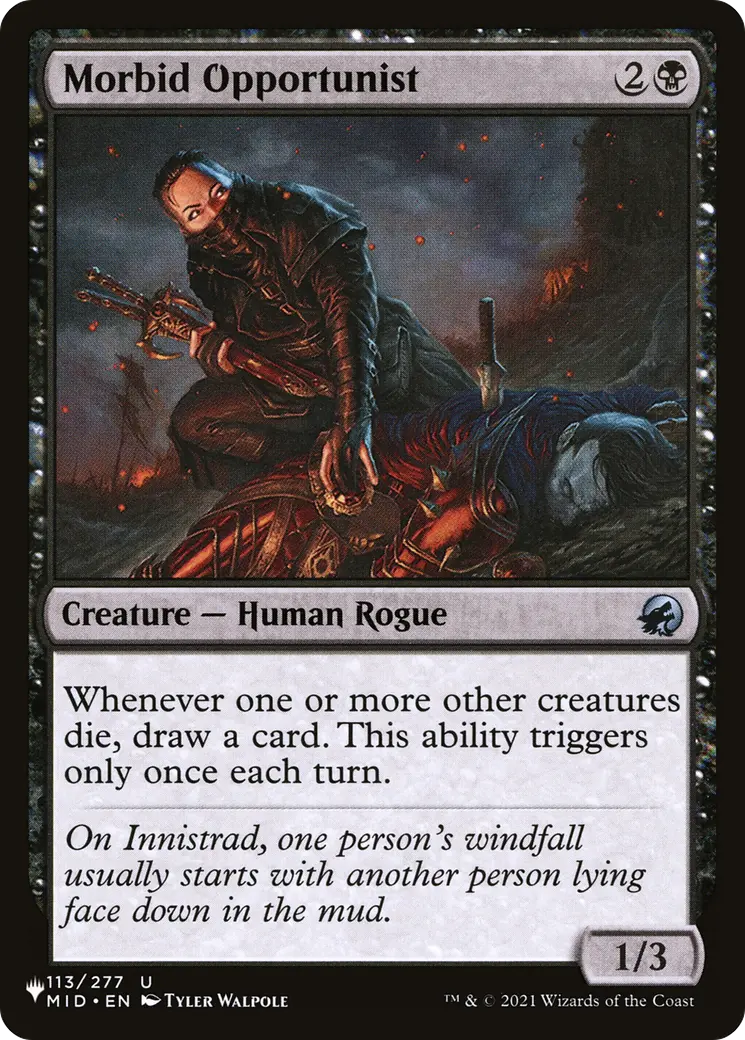 Morbid Opportunist [The List] 1
