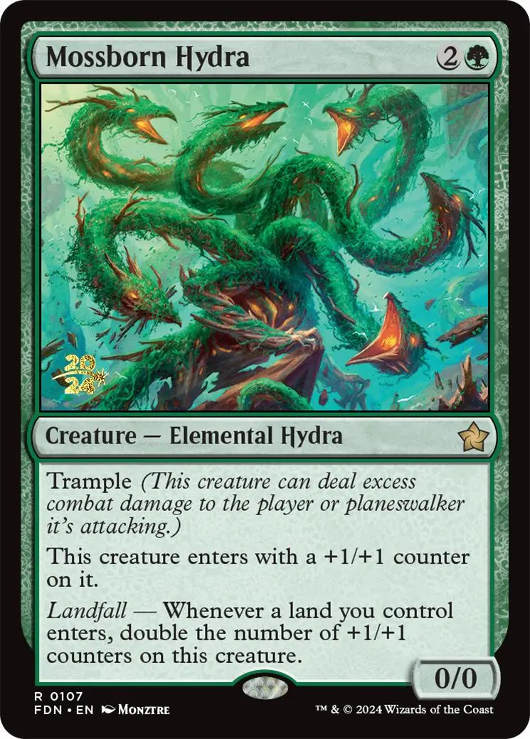 Mossborn Hydra [Foundations Prerelease Promos] 1