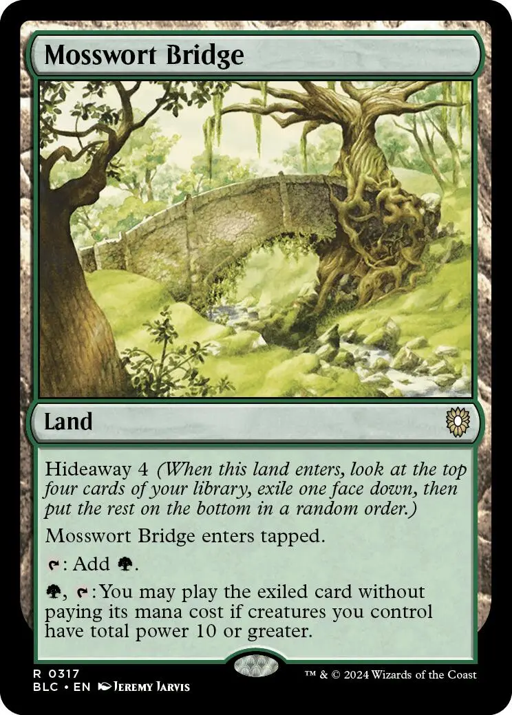 Mosswort Bridge [Bloomburrow Commander] 1