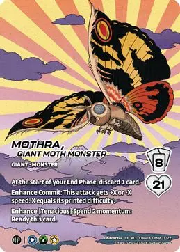Mothra, Giant Moth Monster - Alternate Art - Foil 1