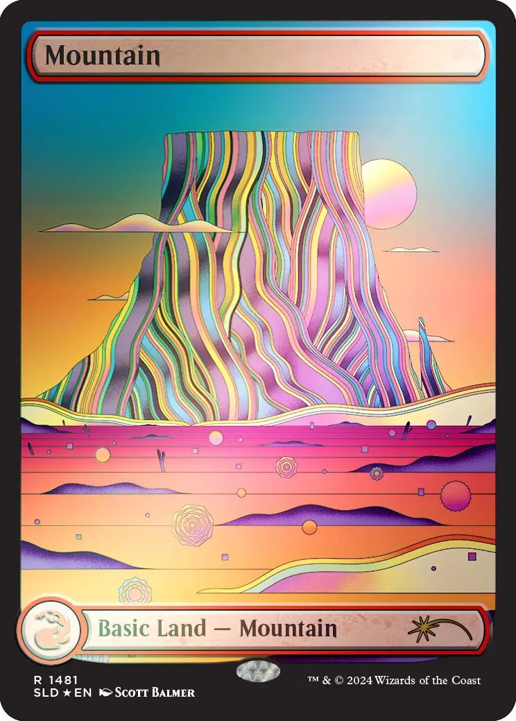 Mountain (1481) (Rainbow Foil) [Secret Lair Drop Series] 1