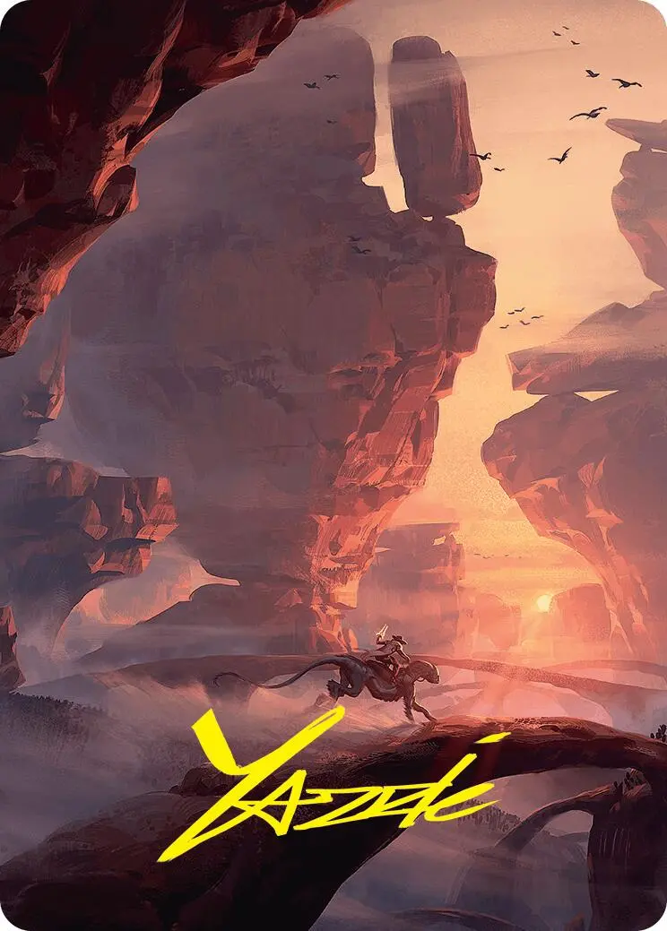 Mountain Art Card (24/54) (Gold-Stamped Signature) [Foundations Art Series] 1