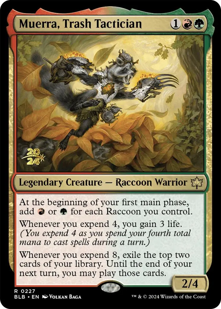 Muerra, Trash Tactician [Bloomburrow Prerelease Promos] 1