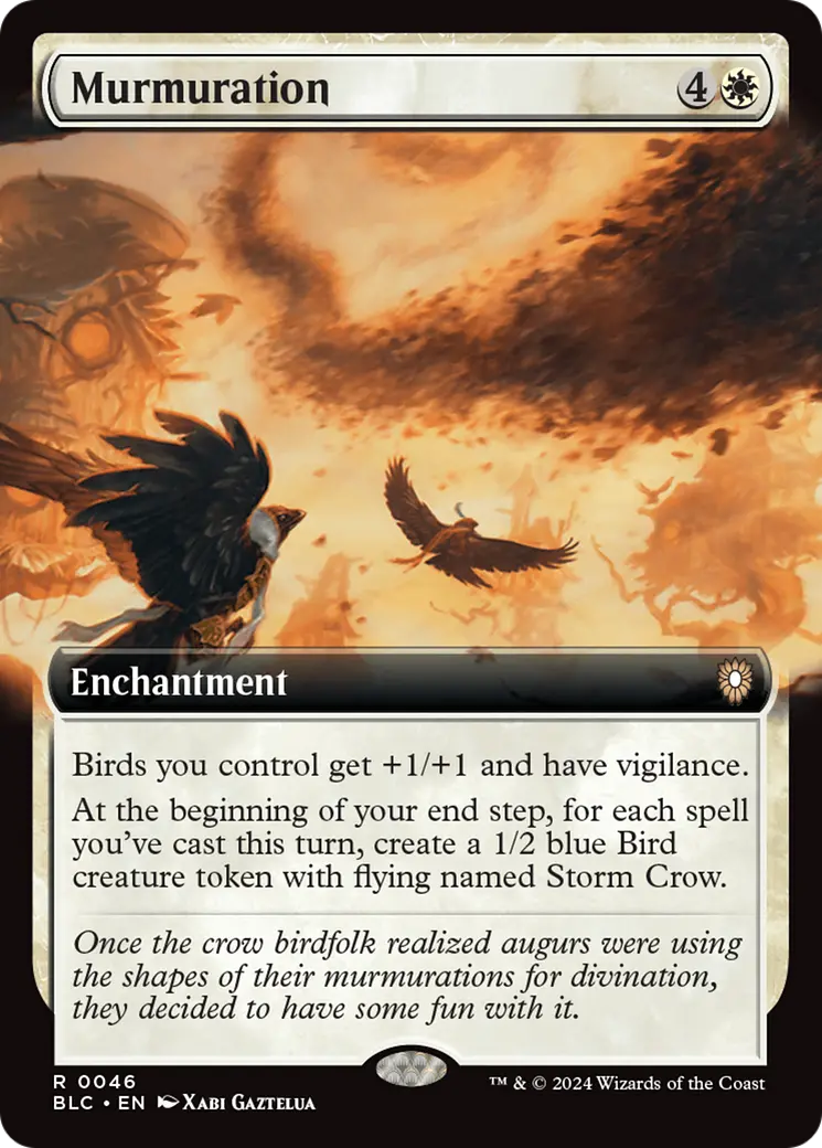 Murmuration (Extended Art) [Bloomburrow Commander] 1