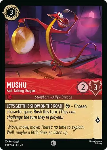 Mushu - Fast-Talking Dragon (130/204) [Reign Of Jafar] 1