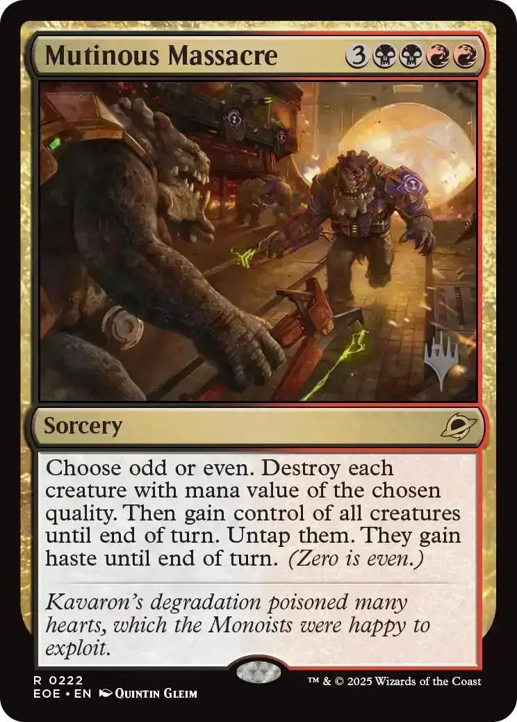 Mutinous Massacre (Promo Pack) [Edge Of Eternities Promo Pack] 1