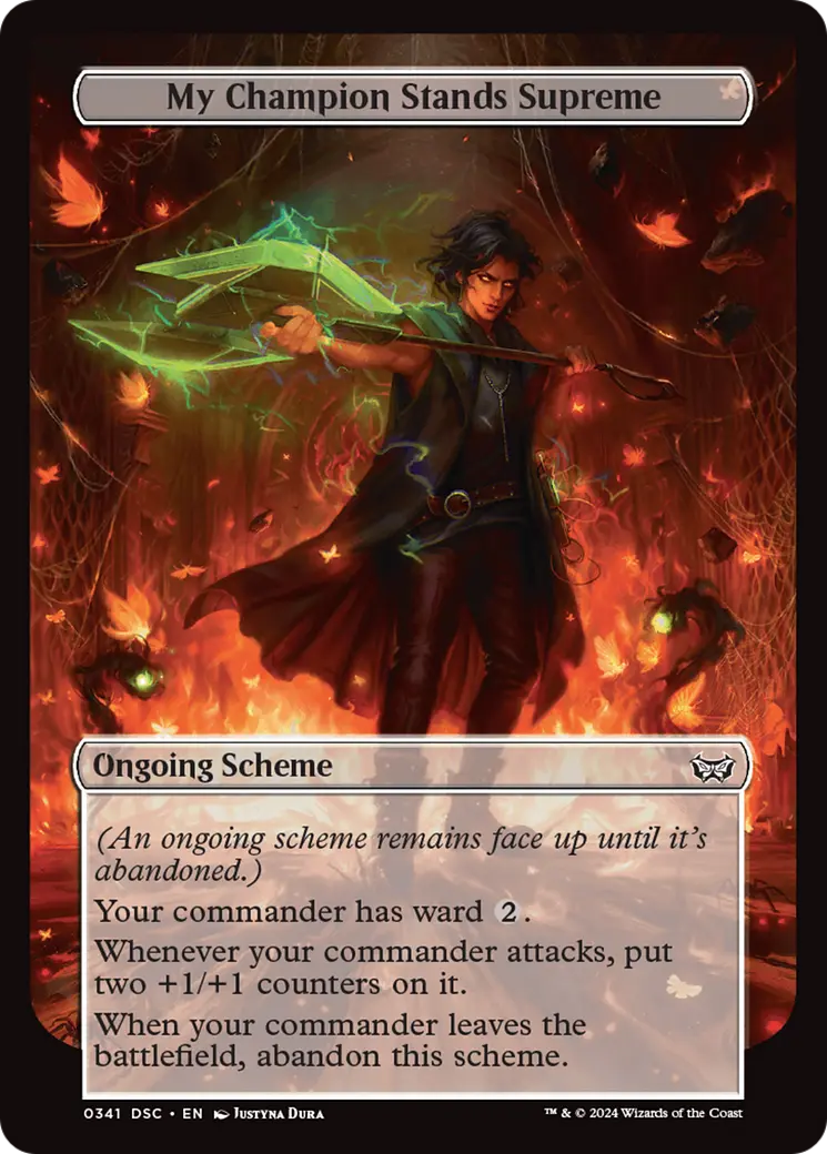 My Champion Stands Supreme (Full Art) [Duskmourn: Archenemy] 1