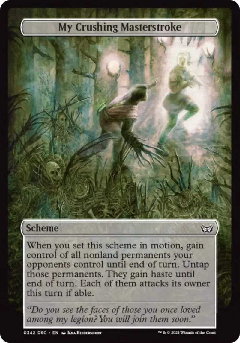 My Crushing Masterstroke (Full Art) [Duskmourn: Archenemy] 1