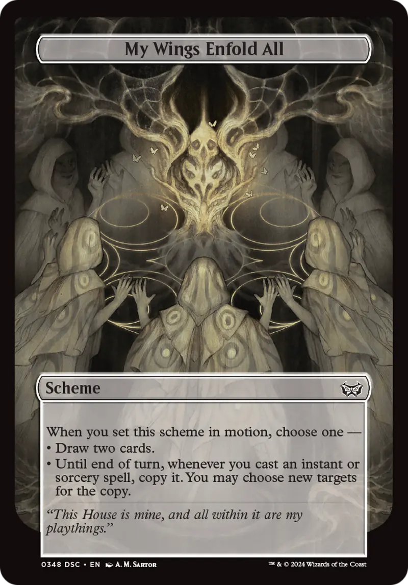 My Wings Enfold All (Full Art) [Duskmourn: Archenemy] 1